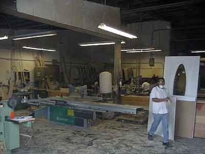 inside the cabinet shop