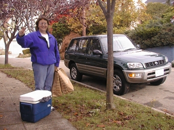 Kathy and her new Rav4